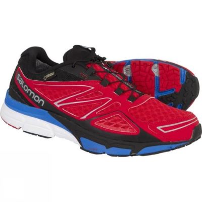 Zapatillas Running Salomon X-Scream 3D GTX Hombre Rojas / Negras / Azules - Chile UHI915340